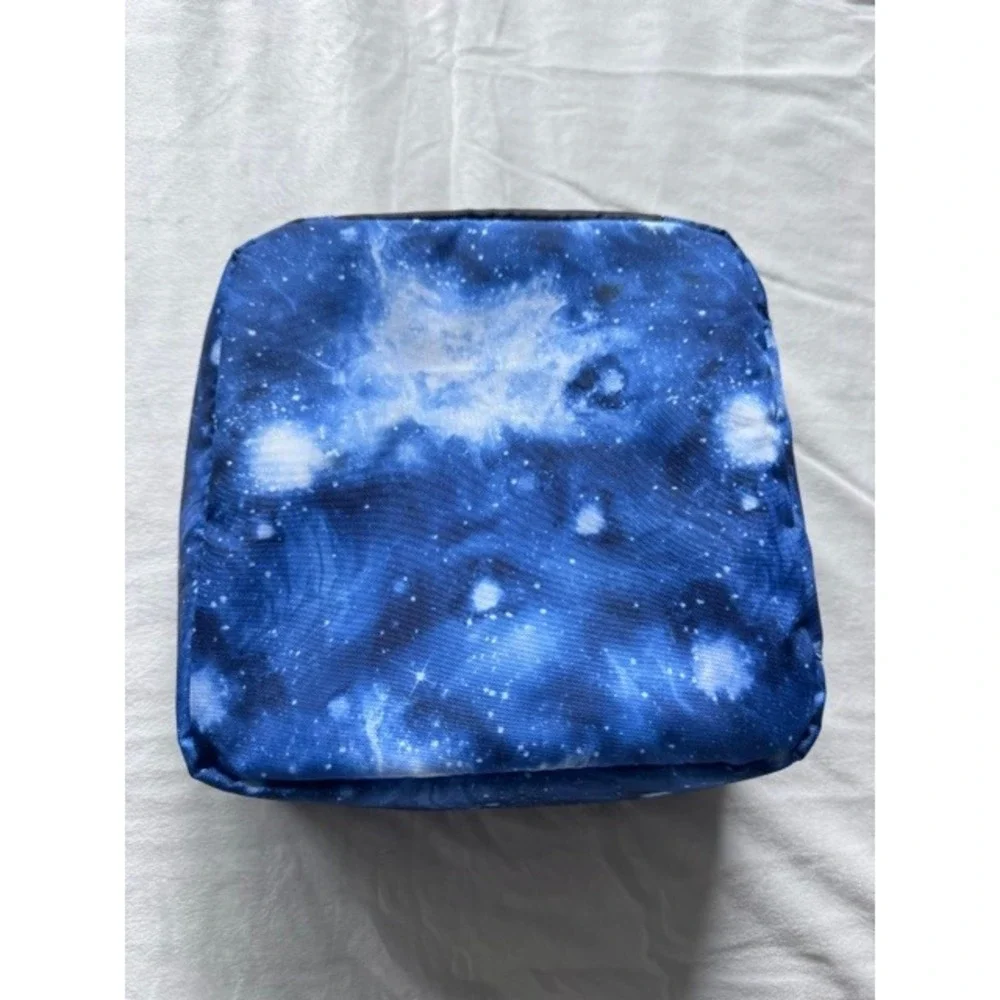 Arctic Zone Kids Galaxy Print Insulated Lunch Box Blue Star Space School Bag